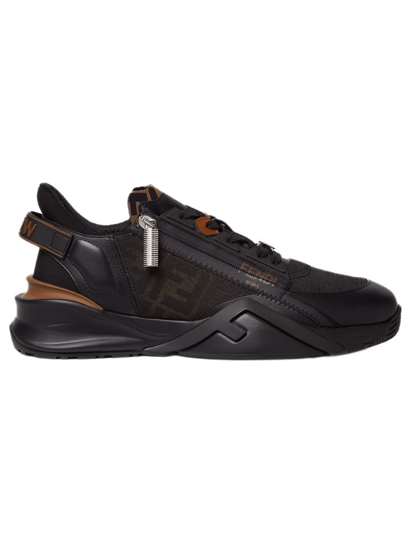 スニーカー FENDI Men Sneakers 7E1643 AOMNF0E7C Black Fendi Fendi Match Sneakers - LABELS