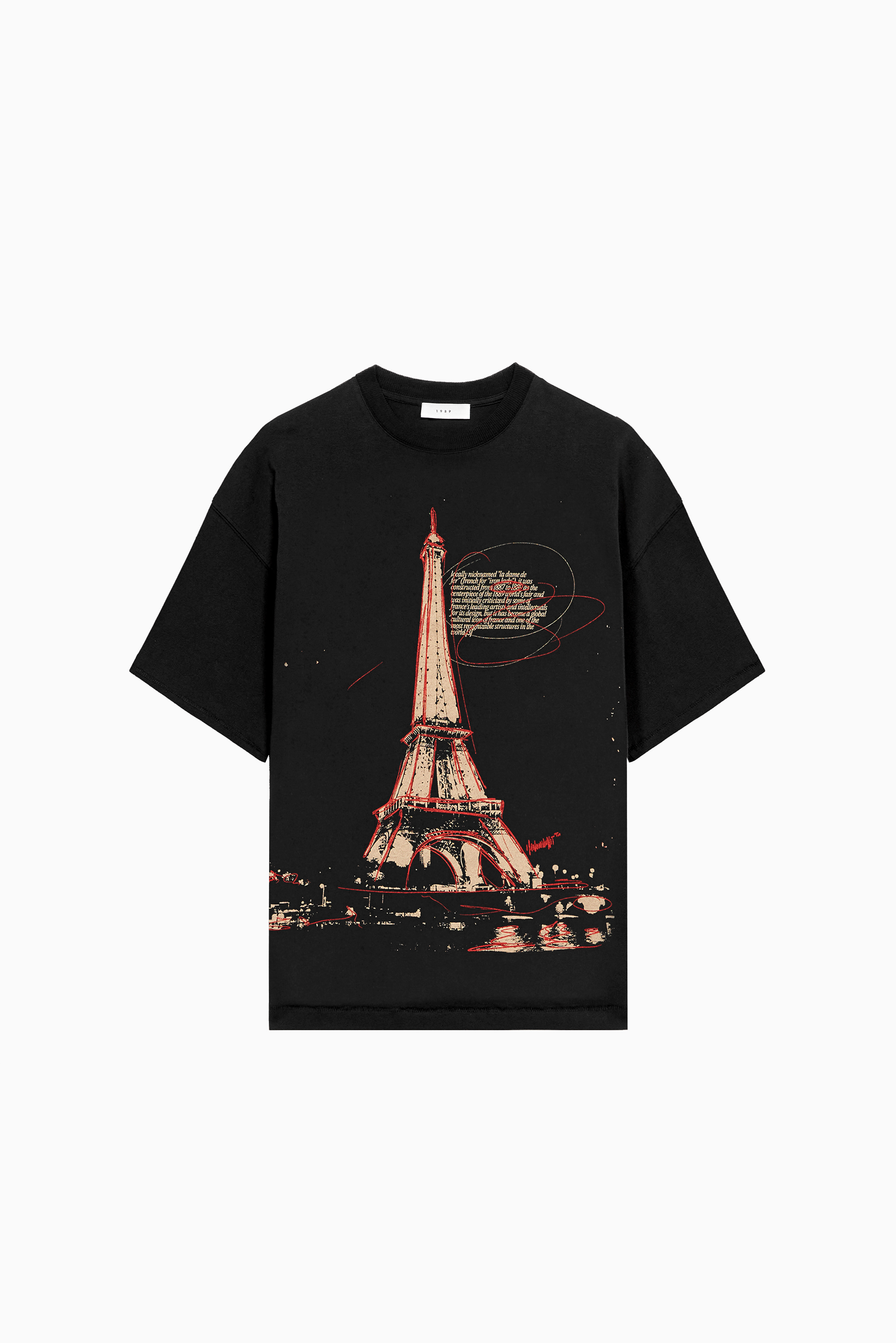 1989 Studio Tshirt D07.02 BLK wholesale